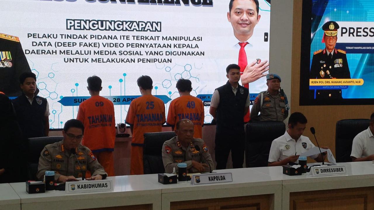 Praktik Culas 3 Pemuda buat Video Hoaks Gubernur Khofifah Jualan Motor, Korban Ratusan Orang Untung Puluhan Juta