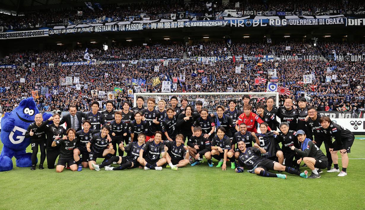 Hingga pekan ke-23, Gamba Osaka mampu bersaing ketat di papan atas klasemen. Dengan torehan 44 poin, Gamba Osaka ada di tempat kedua, berselisih lima poin dari Machida Zelvia yang berada di puncak. (Dok.J.League)