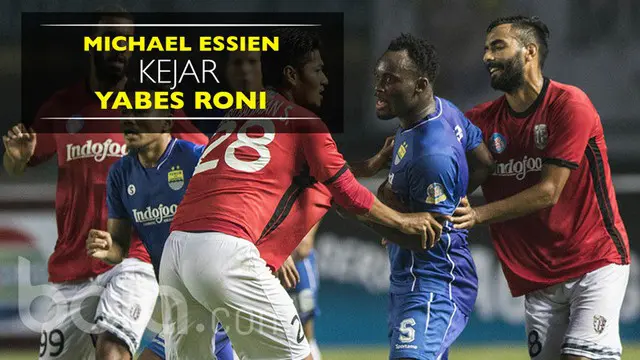 Ini Insiden Michael Essien Kejar Yabes Roni