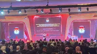 KPU meluncurkan platform baru bernama Satu Peta Data yang berisi semua informasi berkaitan dengan penyelenggaraan Pemilu secara lengkap. (Liputan6.com/Muhammad Radityo Priyasmoro)