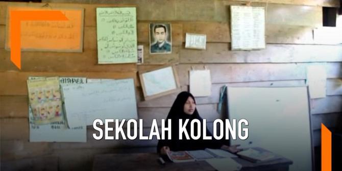 VIDEO: Miris, Sekolah Menumpang di Kolong Rumah Warga