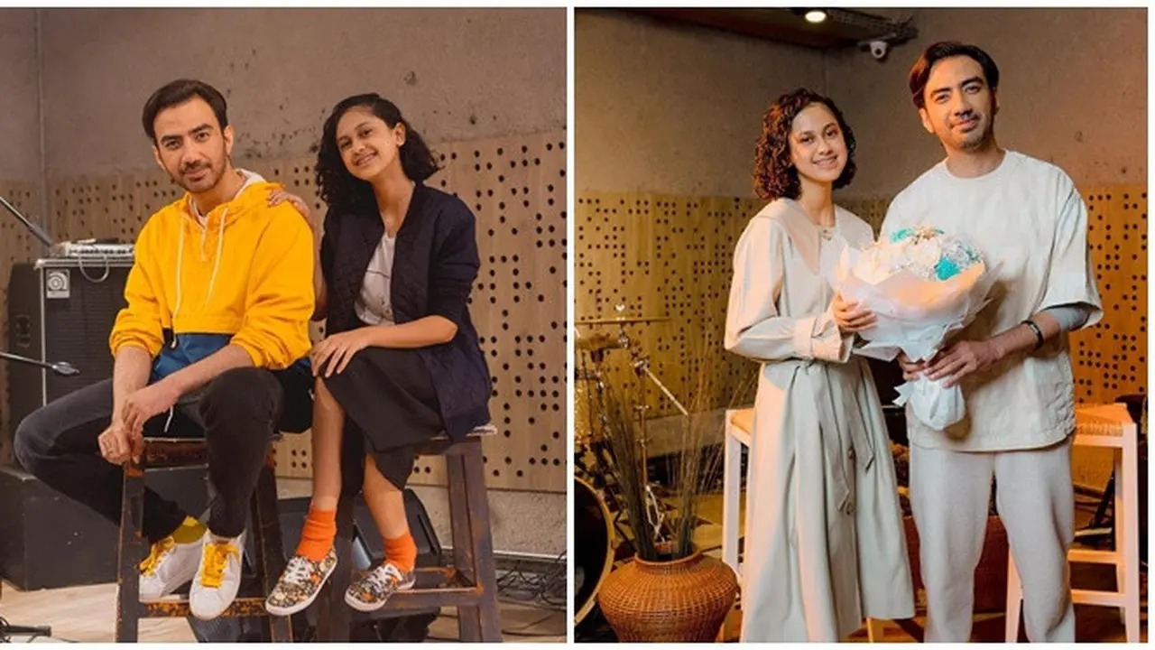 Cover Lagu Bareng, Ini 6 Potret Kebersamaan Asila Maisa dan Reza D’Academy