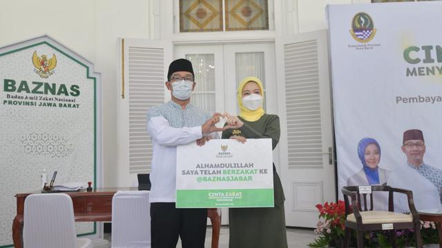 Ridwan Kamil Targetkan Baznas Jabar Himpun Rp1,6 T