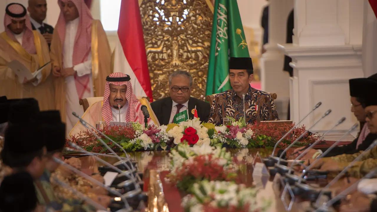Raja Salman Diskusi dengan Tokoh Islam Indonesia di Istana Merdeka-Rosa Pangabean-20170302