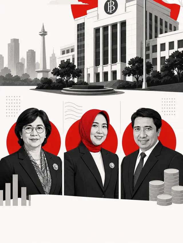 Infografis: Tiga Wajah Baru Pimpinan Bank Indonesia.