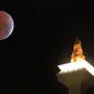 Ilustrasi gerhana bulan total. (Foto: Bintang.com/Bambang E.Ros)