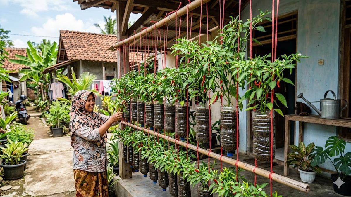 TOP 3 Citizen: Cara Membuat Cabai Gantung dari Botol Plastik Bekas hingga Pohon Peneduh Halaman