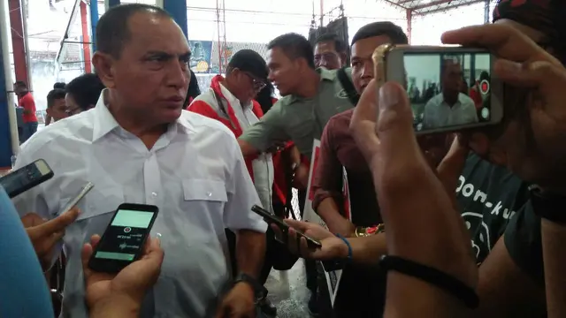 Calon Gubernur Sumut Edy Rahmayadi. (Liputan6.com/Reza Efendi)