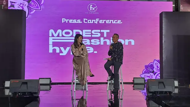 Suasana konferensi pers Modest Fashion Hype 2024 yang digelar di FX Sudirman Jakarta, 25 Maret 2024. (Foto: Dok. Wayan Diananto)