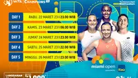Jadwal Live Streaming WTA 1000 Miami Open 2023 di Vidio Pekan Ini. (Sumber : dok. vidio.com)