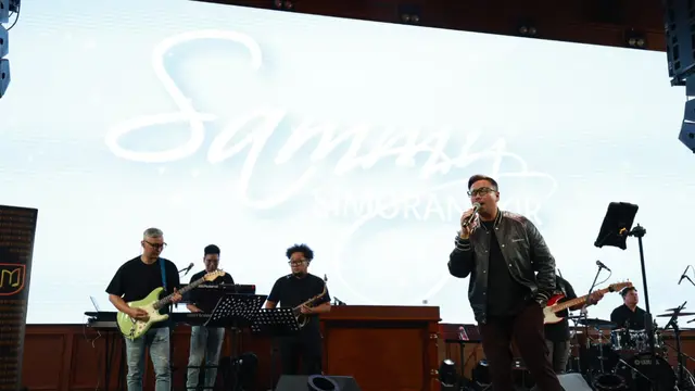 Sammy Simorangkir saat peluncuran single terbarunya di Live House Kemang, Jakarta Selatan. (Budy Santoso/Kapanlagi.com)
