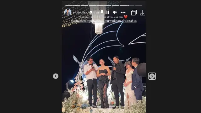 Hadiri Resepsi Pernikahan Enzy Storia, Desta Digoda Vincent Rompies Soal Pernikahan