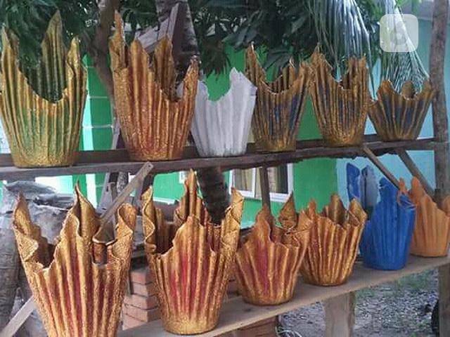 Menyulap Handuk Bekas Jadi Pot Bunga Unik Bernilai Jual Regional Liputan6 Com