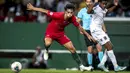 1. Joao Felix (Portugal) - Pemain berusia 20 tahun ini tampil bersinar selama bermain di Benfica dan Atletico  Madrid. Berkat performa apiknya, Joao Felix dipanggil Timnas senior Portugal untuk berlaga di Kualifikasi Piala Eropa 2020. (AFP/Carlos Costa)