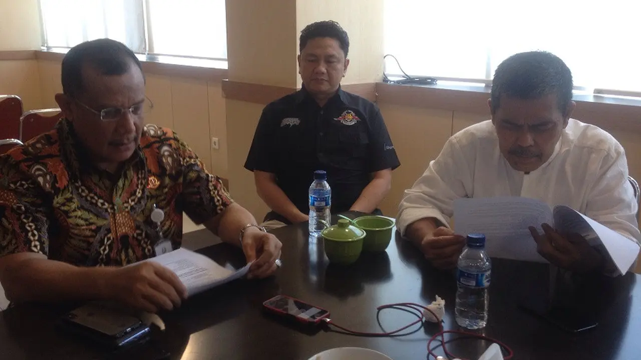 Kejati Sulsel merilis sejumlah kegiatan bidang Intelijen Kejati Sulsel selama tahun 2018 (Liputan6.com/ Eka Hakim)