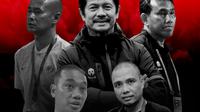 Timnas Indonesia U-22 - Indra Sjafri, Kurniawan Dwi Yulianto, Bima Sakti, Sahari Gultom, Eko Purdjianto (Bola.com/Erisa Febri/Adreanus Titus)
