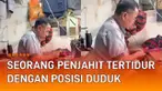 Seorang penjahit tertidur ketika sedang menjahit mengundang perhatian