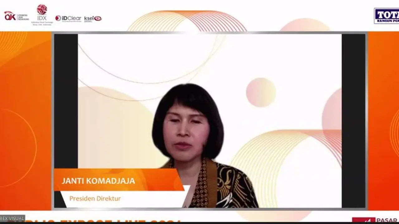 Paparan publik PT Total Bangun Persada Tbk (TOTL), Jumat (10/9/2021) (tangkapan layar)