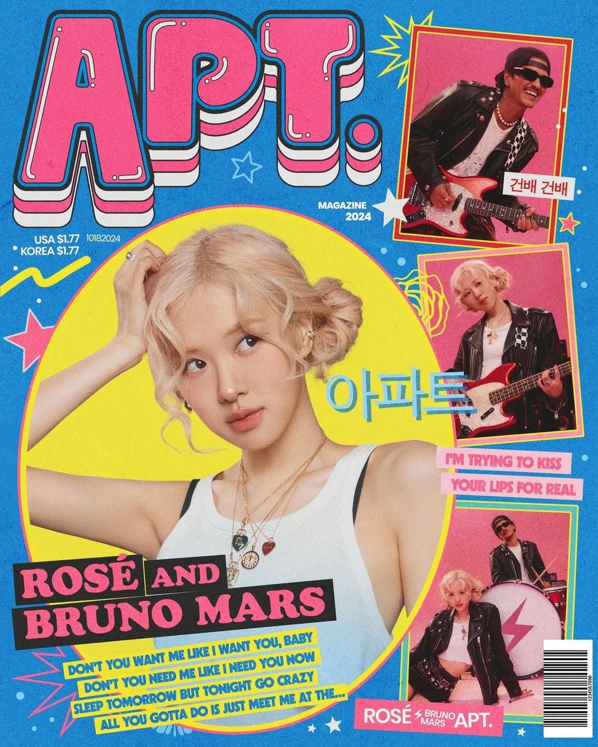 Bruno Mars dan Rose Blackpink APT