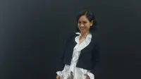 Andien saat berkunjung di kantor Liputan6.com dan KLY Group. (dok. Liputan6.com)