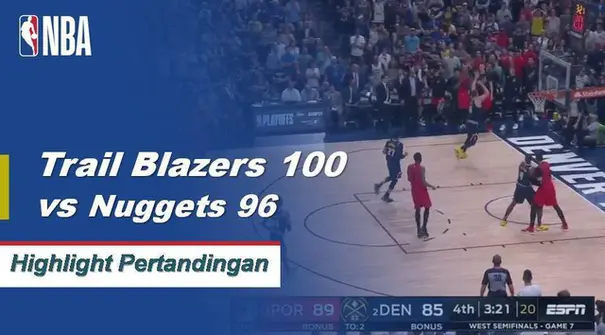 CJ McCollum membukukan 37 poin dan menambah sembilan rebound untuk memimpin Portland atas Denver di Game 7.