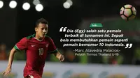 Winger Timnas Indonesia U-19, Egy Maulana Vikri, disanjung oleh pelatih Timnas Thailand U-19. (Bola.com/Dody Iryawan) 