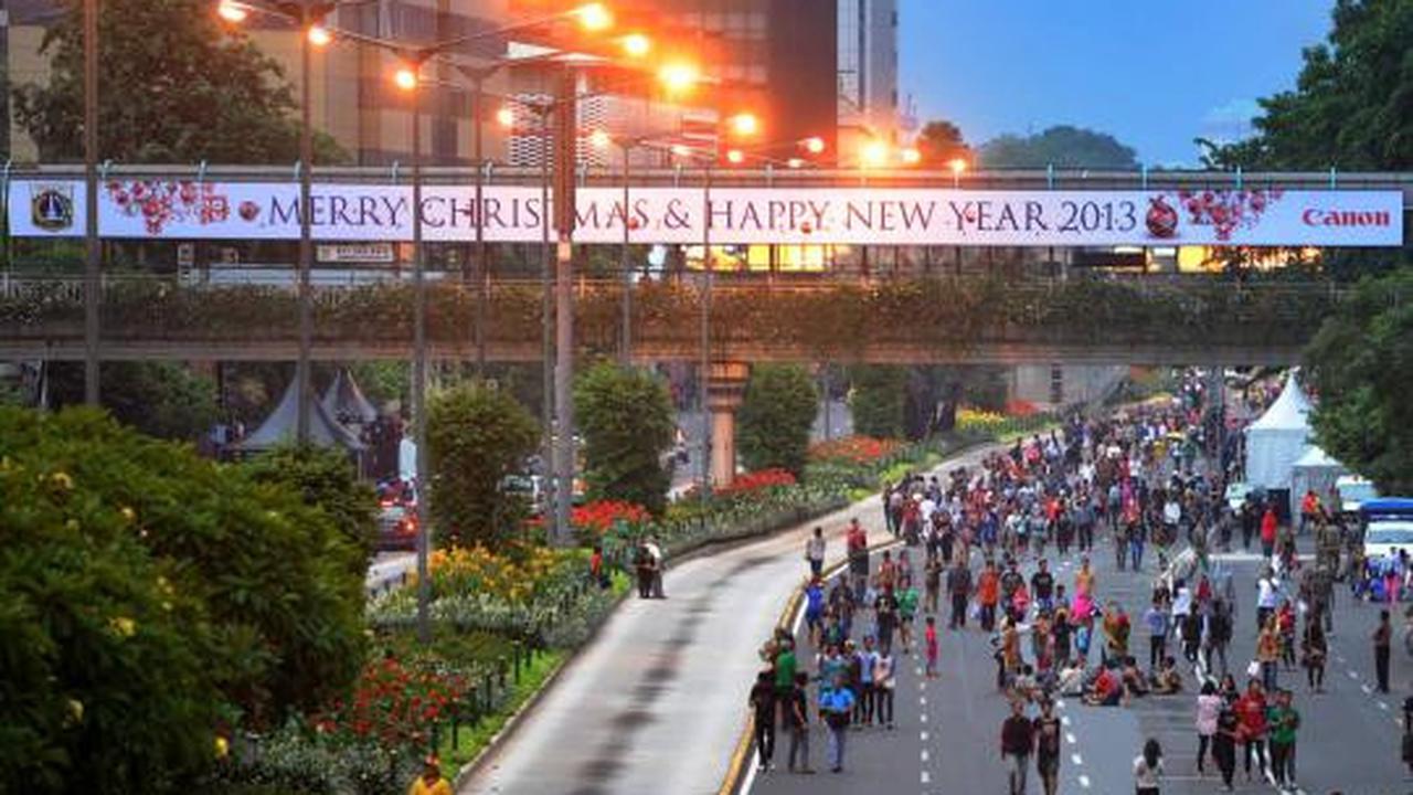 Jelang car free night di Jalan Thamrin-Sudirman 