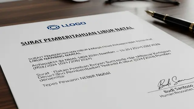 Contoh Surat Pemberitahuan.