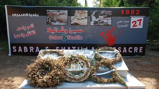 Memorial Korban Pembantaian Pengungsi di Beirut (Sumber: Wikimedia Commons)