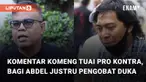 Ucapan duka Komeng untuk Abdel Achrian, menuai pro kontra di jagat maya. Sebagian warganet menilai komentar Komeng itu menyinggung sahabatnya.