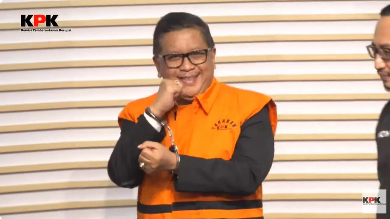 Komisi Pemberantasan Korupsi (KPK) mengumumkan penahanan Sekretaris Jenderal PDI Perjuangan atau Sekjen PDIP Hasto Kristiyanto usai pemeriksaan, Kamis (20/2/2025).