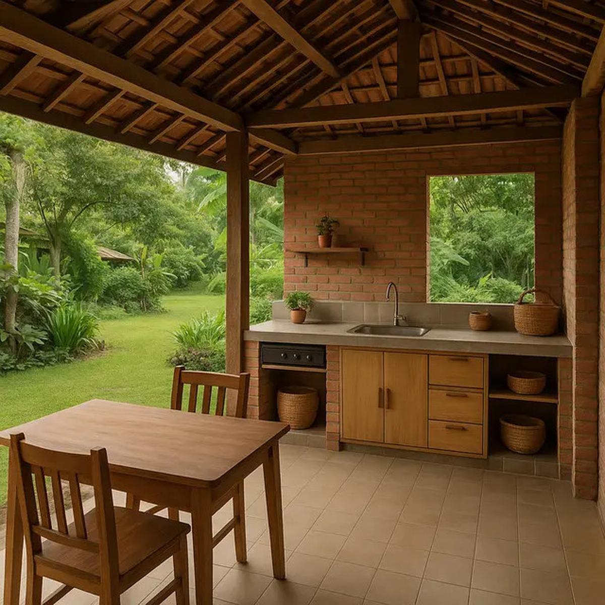 7 Model Dapur Belakang Rumah di Kampung yang Sederhana Tapi Elegan