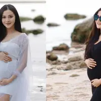 Penyanyi Denny Caknan dan Bella Bonita sedang menantik kelahiran anak pertama. Belum lama ini, Bella membagikan hasil maternity shootnya di pinggir pantai. Berikut beberapa potretnya yang dipuji makin terlihat cantik saat hamil. [Instagram/bellabonita_r.a]