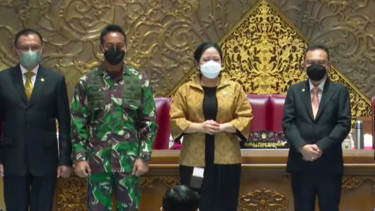 Jenderal Andika Perkasa resmi disetujui DPR RI dalam sidang Paripurna, Senin (8/11/2021)