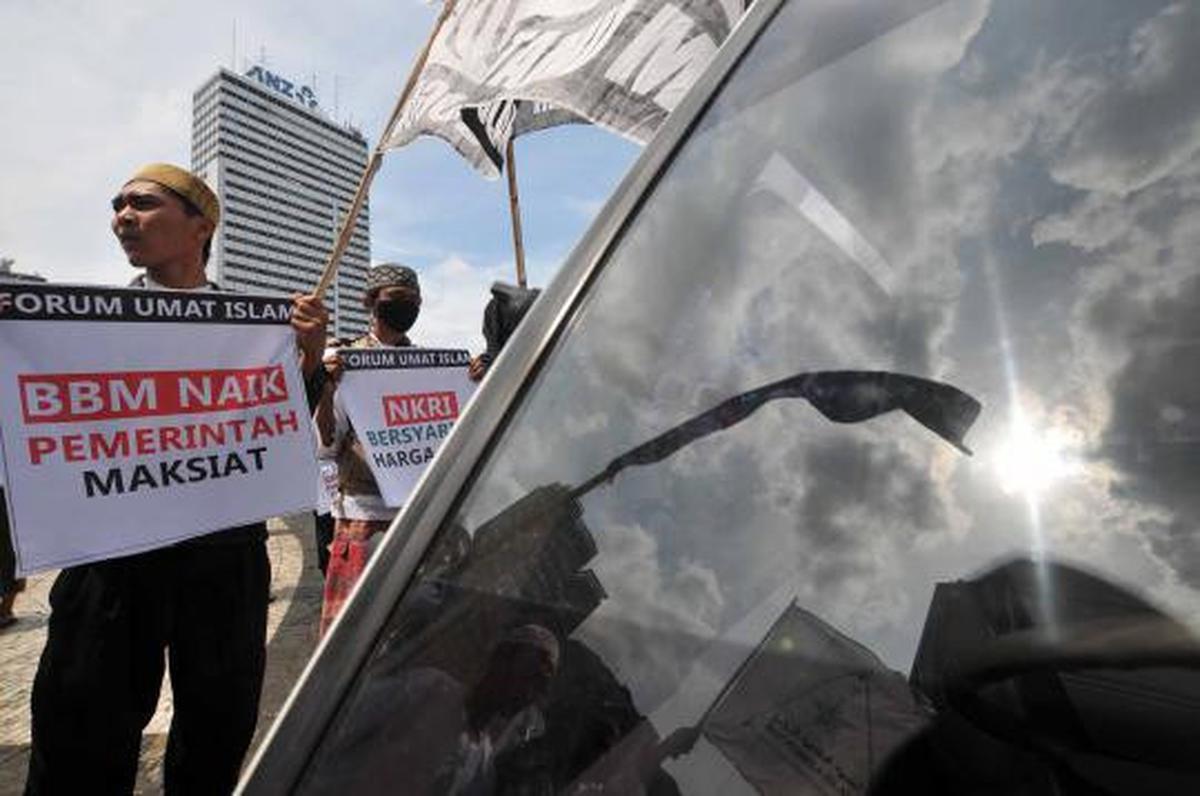 Bundaran HI ramai demonstrasi