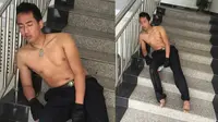Polisi ganteng China yang foto bertelanjang dadanya membuat heboh. (Sichuan Online)