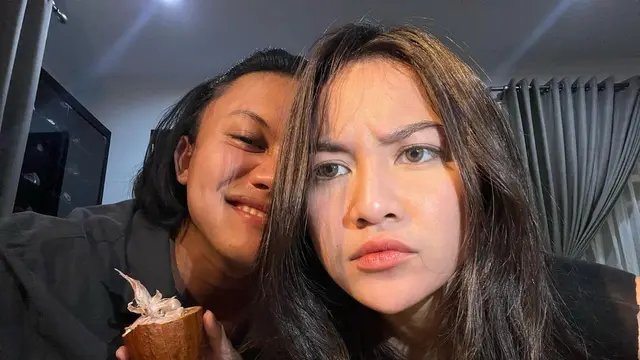 Potret Mahalini dan Rizky Febian, Rambut Panjangnya Kompak