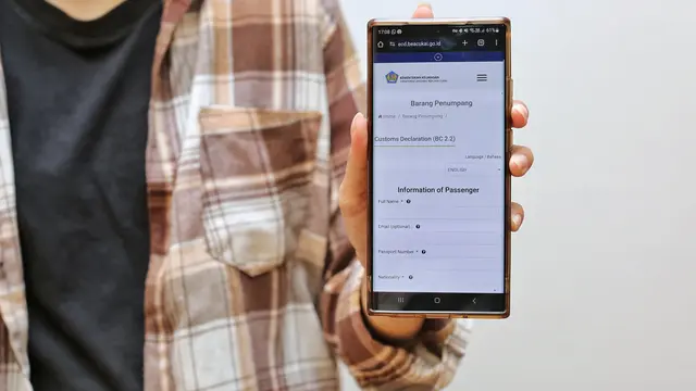 Ilustrasi cara mengisi e-Customs Declaration bea cukai