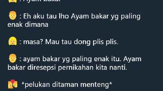 rayuan gombal bikin baper (foto:twitter/@abiennovan)