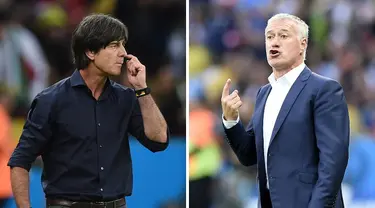 Jerman vs Prancis akan saling bunuh di babak 8 besar Piala Dunia 2014 di Stadion Maracana,Jumat (4/7/2014) (AFP PHOTO/ FRANCK FIFE/KIRILL KUDRYAVTSEV)