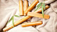 Bambu yang digunakan bervariasi ukurannya (Ilustrasi: Terapixie)