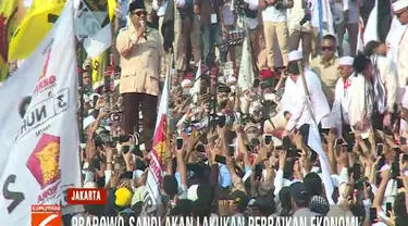 Prabowo-Sandi berharap kehadiran para pendukung yang sangat banyak ini dapat mengantarkan kemenangan untuknya pada pilpres mendatang.