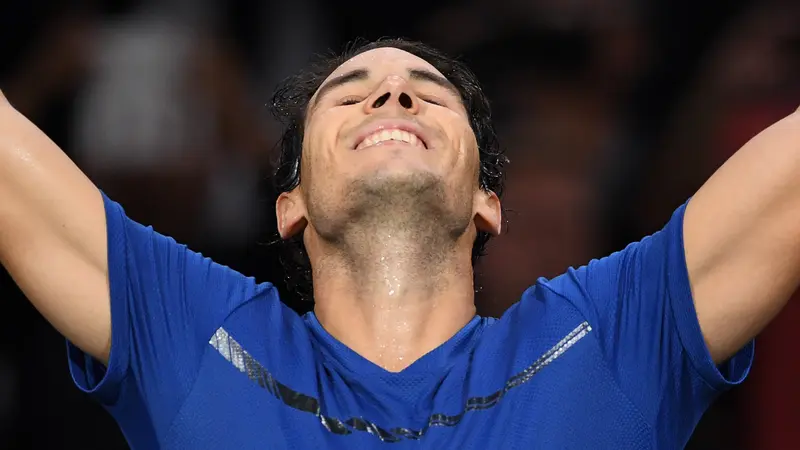 Rafael Nadal di Paris Masters