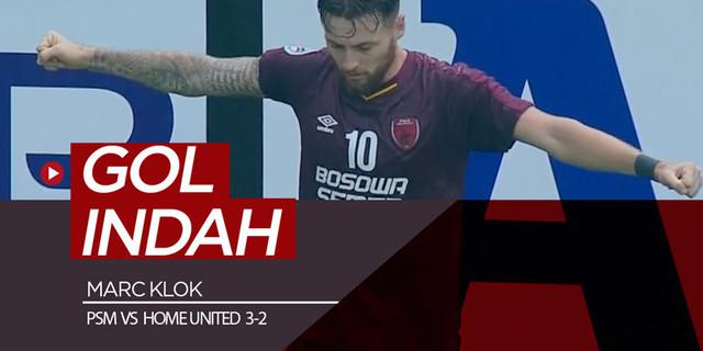 VIDEO: Gol Indah Pemain PSM, Marc Klok di Piala AFC 2019