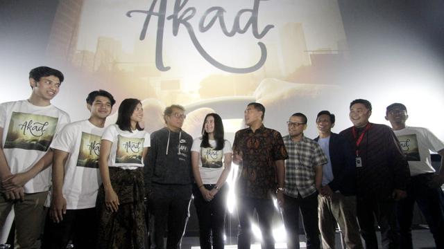 Suasana konferensi pers film Akad di Jakarta, belum lama ini.