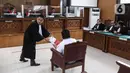 Terdakwa Ferdy Sambo saat menjalani sidang lanjutan pembacaan tuntutan oleh Jaksa Penuntut Umum kasus pembunuhan berencana terhadap Brigadir Nopriansyah Yosua Hutabarat di Pengadilan Negeri Jakarta Selatan, Jakarta, Selasa (17/1/2023). Fredy Sambo dituntut Seumur Hidup. (Liputan6.com/JohanTallo)