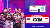 Link Nonton Thailand vs Indonesia: Duel Klasik Sudirman Cup 2025 di Vidio