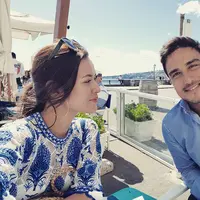 Raisa dan Hamish Daud bulan madu di Italia. (Instagram/hamishdw)
