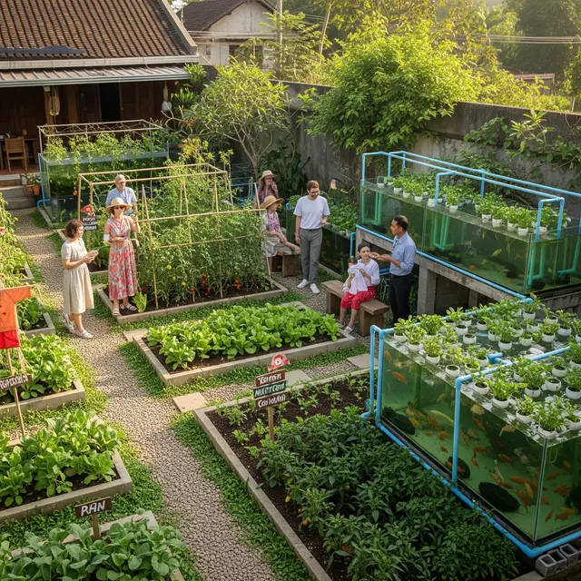 Kebun Sayur untuk Ibu-ibu di Desa Wisata yang Bisa Jadi Daya Tarik (Image by Gemini AI)