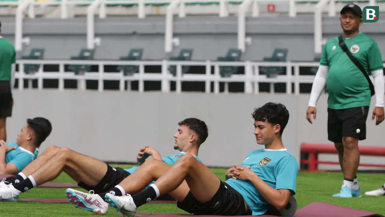 FOTO Sesi Latihan Timnas Indonesia di Stadion Gelora Bung Tomo Surabaya